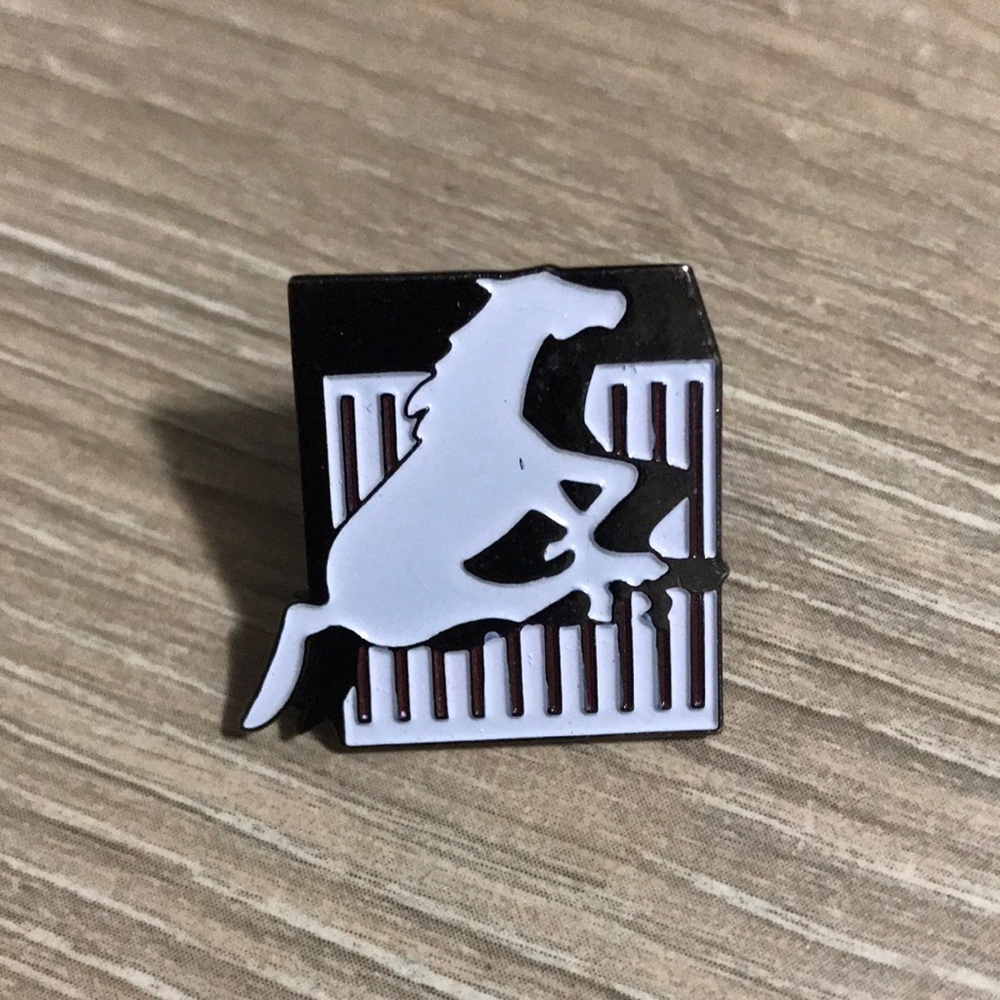 Vintage CFL Calgary Stampeders Logo Enamel Pin